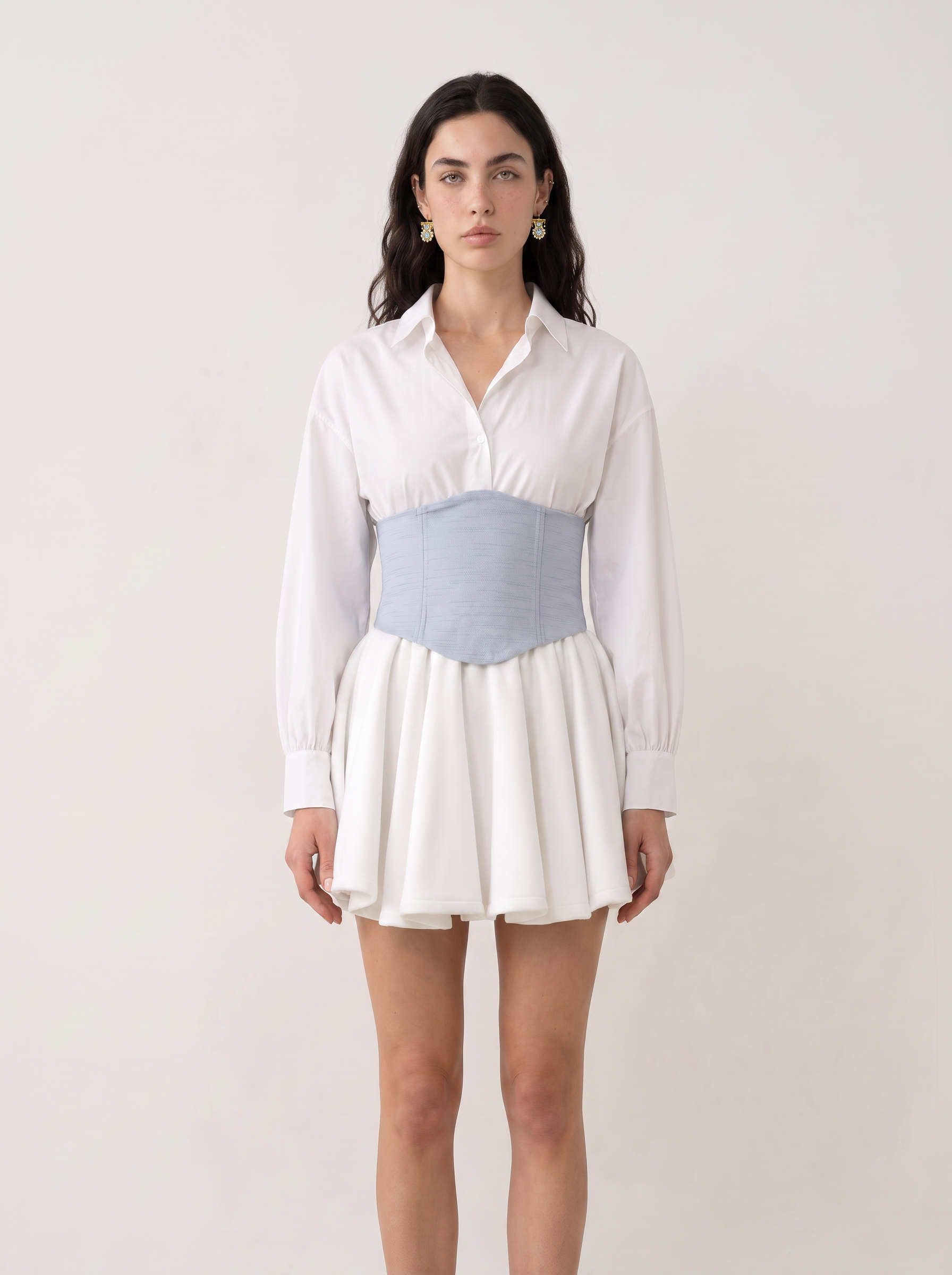 Marvorid Waist Corset in Blue