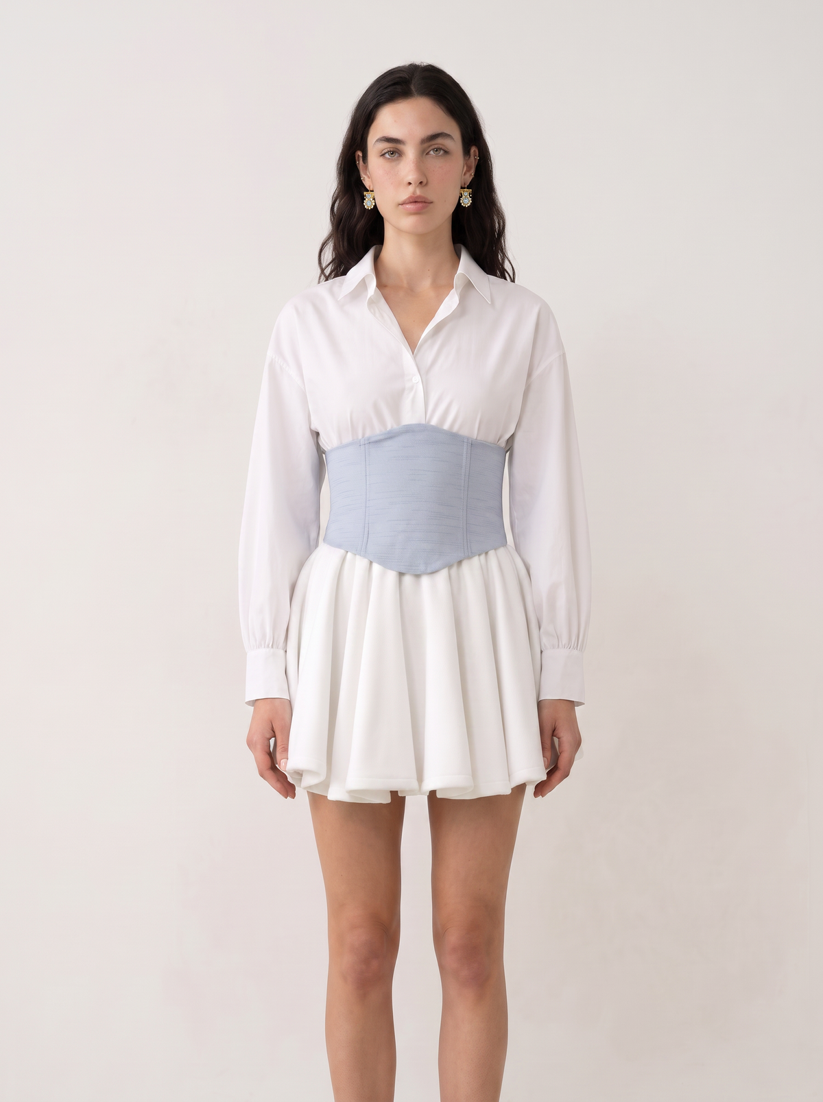 Marvorid Waist Corset in Blue